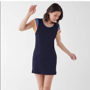 Splendid X Gray Malin Lifeguard Ribbed T-Shirt Dress Size XS